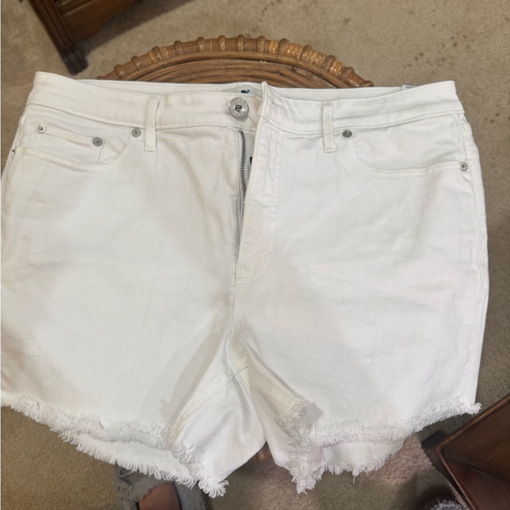 Vineyard Vines White Jean Shorts